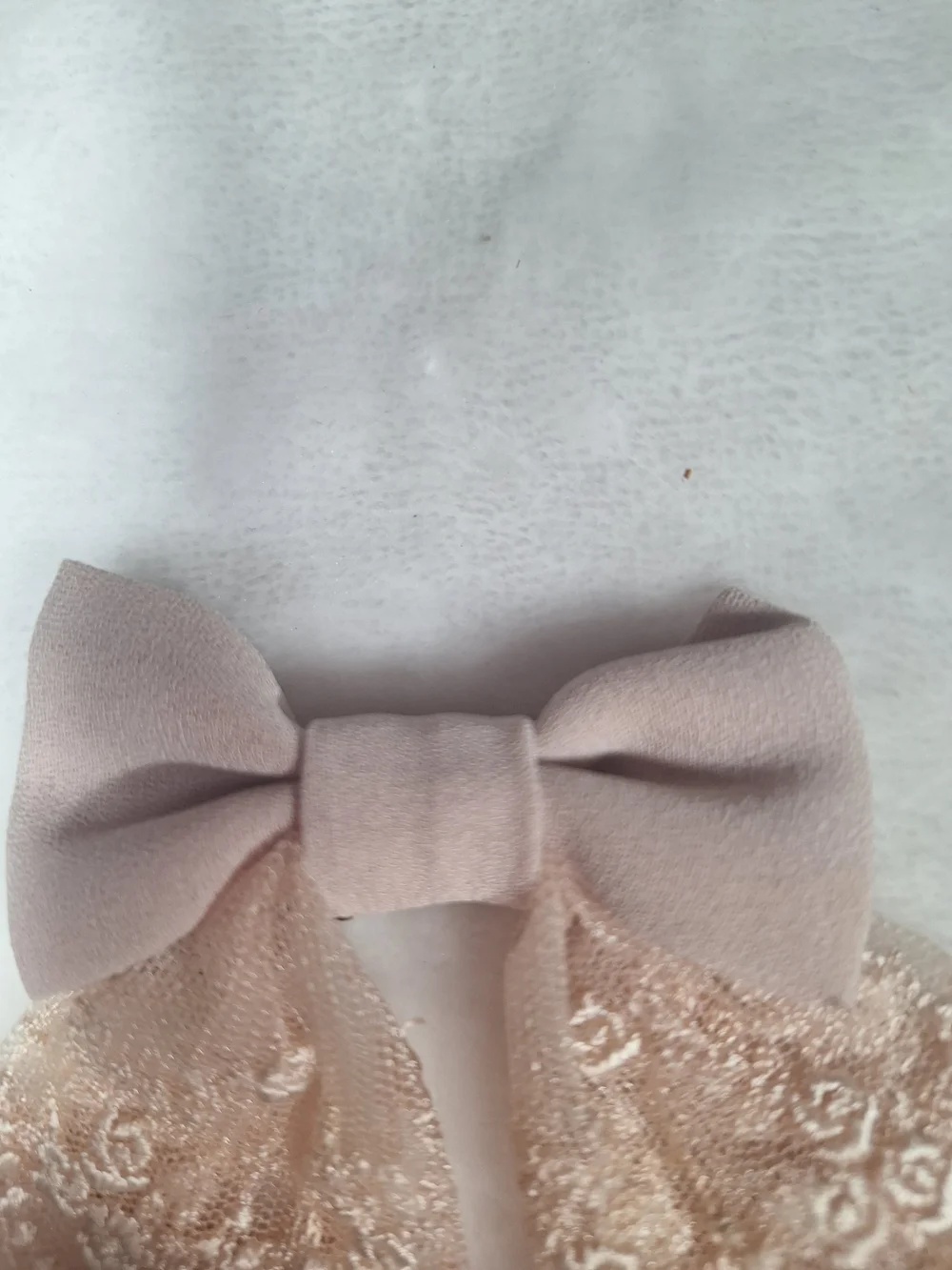 Innocent World Pale Pink Rose Lace Ribbon Hair Clips | Set of 2 | Classic Lolita
